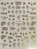 Christmas Nail Stickers  STZ-G048