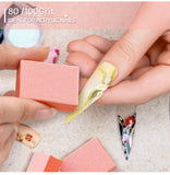 *1500pc DND Box Mini Nail Buffer - 80/80 Orange JAPAN