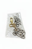 Bulk Lot of Assorted Metal Swivel Snap Hooks and Clasps