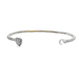 Bangle Bracelet Sterling Silver 18KT Gold