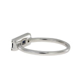 .63ct Diamond Sapphire Ring 14KT White Gold