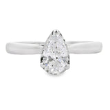 Genuine .50ct Lab Grown Diamond  10KT White Gold