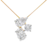 Lab Grown Diamond Fashion Pendants 14KT Yellow Gold