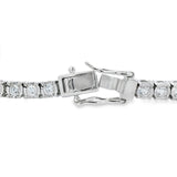 Lab Grown Diamond Tennis Bracelet Sterling Silver