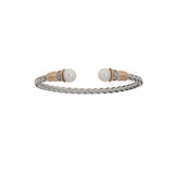 FW Pearl Bangle Bracelet Sterling Silver