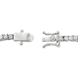 Moissanite Malachite Tennis Bracelet Sterling Silver