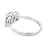 2.00ct Lab Grown Diamond 3 Stone Ring 14KT White Gold
