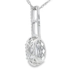 Aquamarine Diamond Fashion Pendants 10KT White Gold