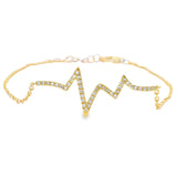 .10ct Diamond Bracelet 14KT Yellow Gold