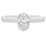 Genuine .50ct Lab Grown Diamond  10KT White Gold
