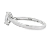 Natural .50ct Lab Grown Diamond  10KT White Gold