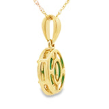 Chalcedony Diamond Fashion Pendants 10KT Yellow Gold
