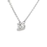 Genuine .50ct Lab Grown Diamond Pendant Sterling Silver