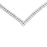 7.00ct Diamond Tennis Necklace 14KT White Gold