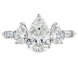 1.50ct Lab Grown Diamond 3 Stone Ring 14KT White Gold