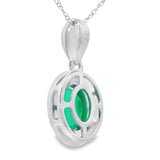 Chalcedony Diamond Fashion Pendants 10KT White Gold