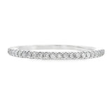 Genuine .13ct Diamond Wedding Band Ring 10KT White Gold