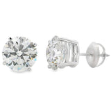 4.40ct Lab Grown Diamond Stud Earrings 14KT White Gold