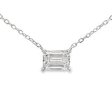 1.00ct Lab Grown Diamond Pendant Sterling Silver