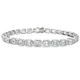 Lab Grown Diamond Tennis Bracelet 14KT White Gold