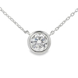 1.00ct Lab Grown Diamond Pendant Sterling Silver