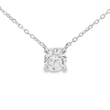 1.00ct Lab Grown Diamond Pendant Sterling Silver
