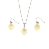 Natural FW Pearl Jewelry sets Sterling Silver