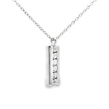 .30ct Sapphire Diamond Fashion Pendants 14KT White Gold