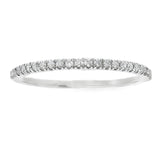 Genuine .13ct Diamond Wedding Band Ring 10KT White Gold