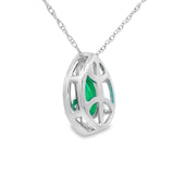 Chalcedony Diamond Fashion Pendants 10KT White Gold