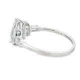 1.50ct Lab Grown Diamond 3 Stone Ring 14KT White Gold