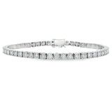 Lab Grown Diamond Tennis Bracelet Sterling Silver