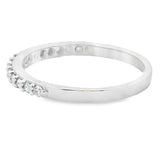 Genuine .25ct Diamond Wedding Band Ring 14KT White Gold