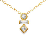 Lab Grown Diamond Fashion Pendants 10KT Yellow Gold