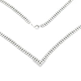 7.00ct Diamond Tennis Necklace 14KT White Gold
