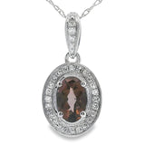 .42ct Quartz Diamond Fashion Pendants 10KT White Gold