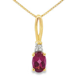Rhodolite Garnet Fashion Pendants 10KT Yellow Gold