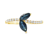 .36ct Sapphire Diamond Ring 14KT Yellow Gold