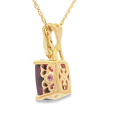 1.63ct Garnet Diamond Fashion Pendants 10KT Yellow Gold