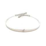 .25ct Diamond Bangle Bracelet Sterling Silver