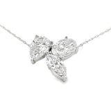 Lab Grown Diamond Fashion Pendants 14KT White Gold