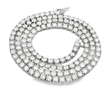 15.14ct Moissanite Tennis Necklace Sterling Silver