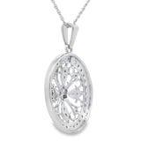 Natural .25ct Diamond Fashion Pendants Sterling Silver