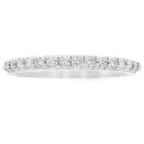 Natural .25ct Diamond Wedding Band Ring 14KT White Gold