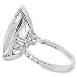 9.85ct Lab Grown Diamond Eng Only 14KT White Gold