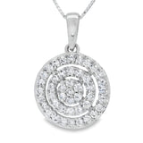 Lab Grown Diamond Fashion Pendants 14KT White Gold