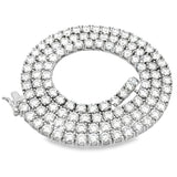 39.98ct Moissanite Tennis Necklace Sterling Silver