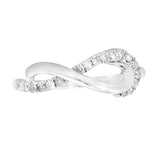 Natural .21ct Diamond Ring Sterling Silver