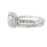 Lab Grown Diamond Engagement Ring Set 10KT White Gold
