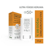 Incia Natural Sunscreen Stick SPF 50 Mineral Protection 15g